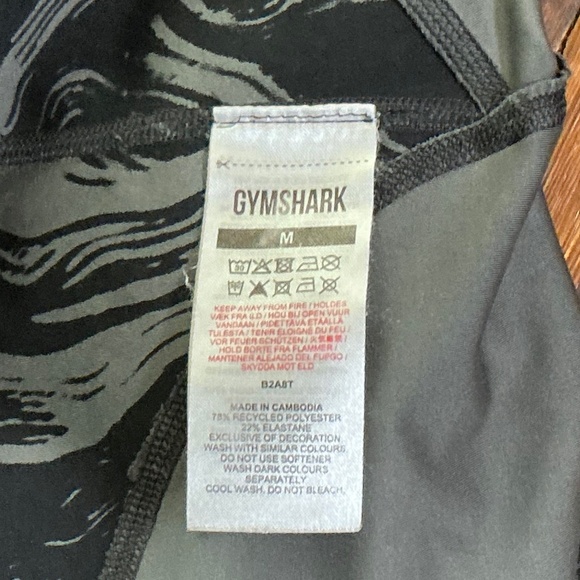 Gymshark Waist Support Leggings Black Gray | Size Medium - Picture 6 of 6